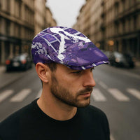 Hawaii Japanese Culture Purple Jeff Hat Spring Cranes Aloha Pattern