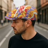 Hawaii Kahili Palaka Motifs Jeff Hat Hawaiian Honohono Pikake Lei LT14 - Polynesian Pride