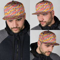 Hawaii Kahili Palaka Motifs Snapback Cap Hawaiian Honohono Pikake Lei LT14 - Polynesian Pride