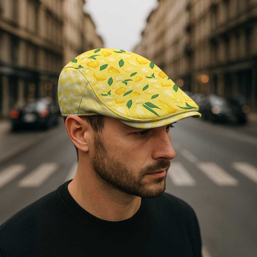 Hawaii Lemon Palaka Jeff Hat Striped Stylized