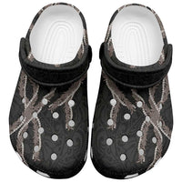 Hawaii Maile Lei Clogs Shoes Aloha Grayscale Color LT03 Grey - Polynesian Pride