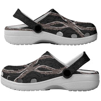 Hawaii Maile Lei Clogs Shoes Aloha Grayscale Color LT03 - Polynesian Pride