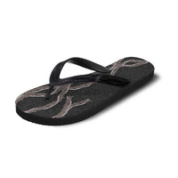 Hawaii Maile Lei Flip Flops Aloha Grayscale Color LT03 - Polynesian Pride