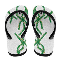 Hawaii Maile Lei Flip Flops Aloha White Color LT03 - Polynesian Pride