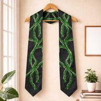 Hawaii Maile Lei Graduation Stole Aloha Black Color LT03 One Size Black - Polynesian Pride