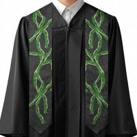 Hawaii Maile Lei Graduation Stole Aloha Black Color LT03 - Polynesian Pride