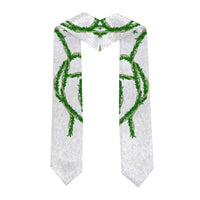 Hawaii Maile Lei Graduation Stole Aloha White Color