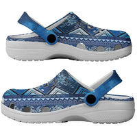 Hawaii Makahiki Turtle Clogs Shoes Galaxy Tapa Pattern - Polynesian Pride