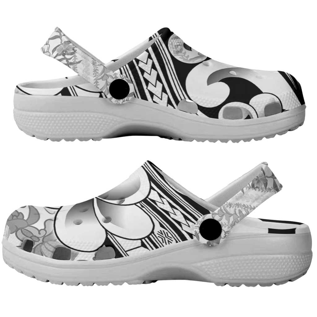 Hawaii Plumeria Lokelani Pikake Lei Clogs Shoes Ele'ele Polynesian Tattoo