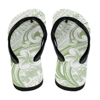 Hawaii Plumeria Lokelani Pikake Lei Flip Flops Oma'oma'o Polynesian Tattoo LT9 - Polynesian Pride