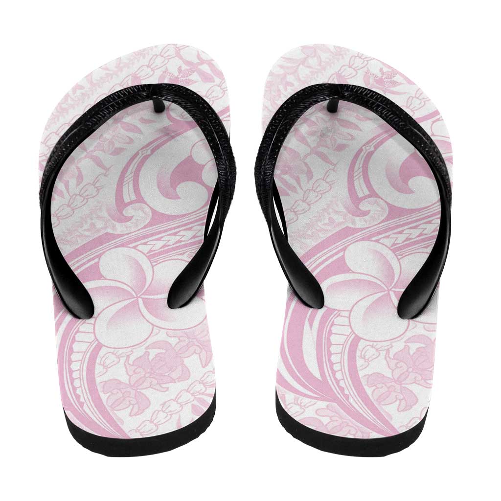 Hawaii Plumeria Lokelani Pikake Lei Flip Flops Poni Mama Polynesian Tattoo LT9 - Polynesian Pride