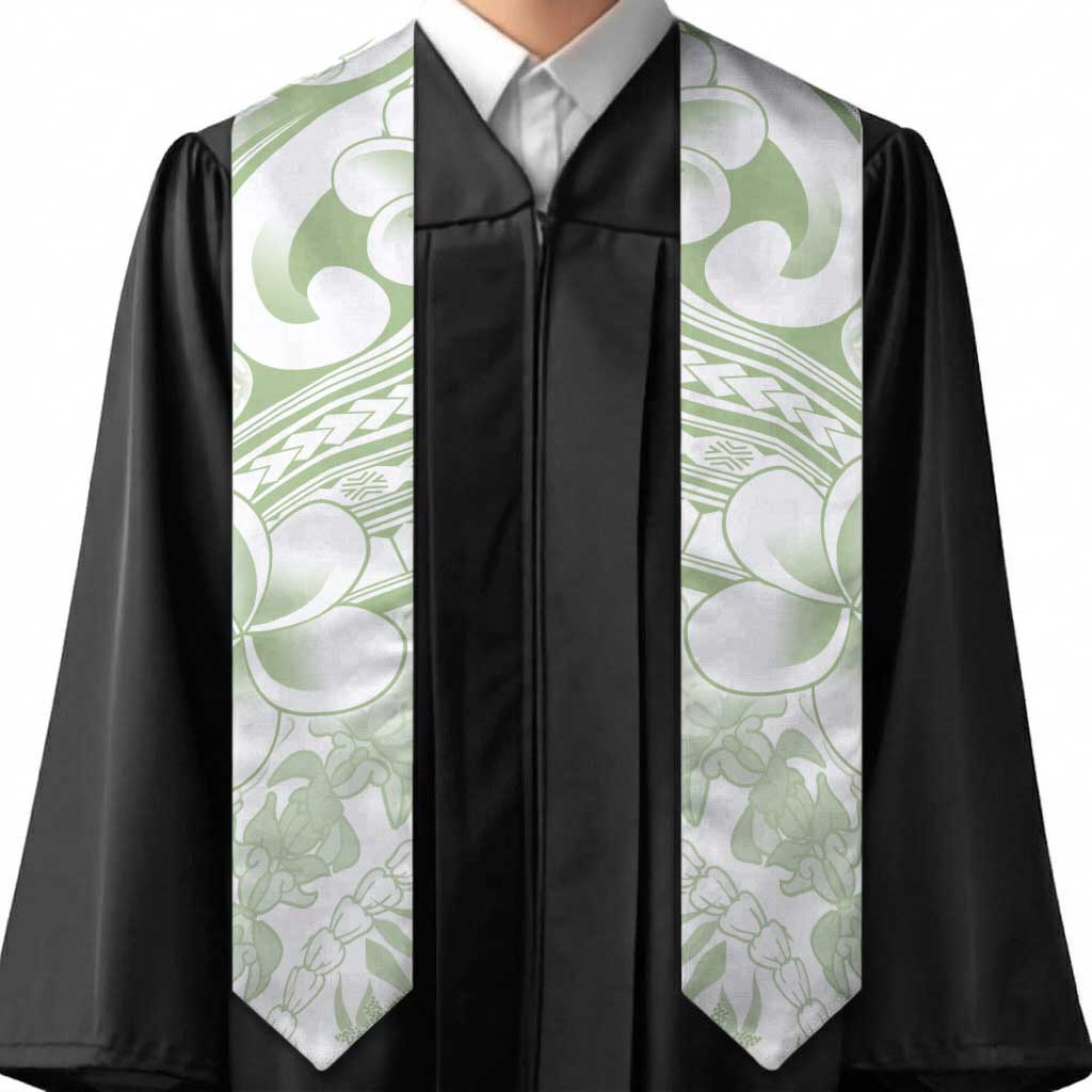 Hawaii Plumeria Lokelani Pikake Lei Graduation Stole Oma'oma'o Polynesian Tattoo LT9 - Polynesian Pride