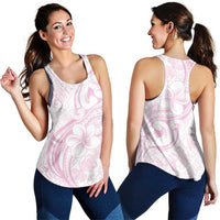 Hawaii Plumeria Lokelani Pikake Lei Women Racerback Tank Poni Mama Polynesian Tattoo