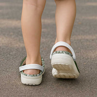 Hawaii Plumeria Tribal Vintage Clogs Shoes Special Green LT03 - Polynesian Pride