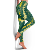 Hawaii Puakenikeni - Maile Lei Leggings Sage Green