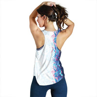 Hawaii Tropical Plant UliUli Women Racerback Tank Vibrant Polynesian Pattern