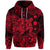 Hawaii Turtle Polynesian Hoodie Plumeria Flower Unique Style Red LT8