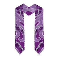 Hawaii Violet Hibiscus Pikake Lei Graduation Stole