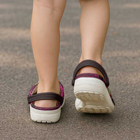 Hawaiian Abstract Sea Turtle Clogs Shoes Polynesian Tapa Art and Kakau Tattoo Pink WaterColor - Polynesian Pride