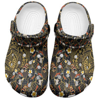 Hawaiian and Japanese Clogs Shoes Polynesian Tattoo with Japanese Culture Kintsugi Style LT03 Multicolor - Polynesian Pride