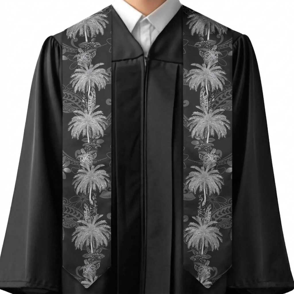 Hawaiian Honu And Surfboards Graduation Stole Silver Style