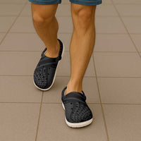 Hawaiian Kakau Art Tattoos Aquaman Style Clogs Shoes Black Version - Polynesian Pride