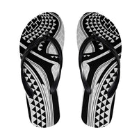 Hawaiian Kakau Art Tattoos Aquaman Style Flip Flops White Version - Polynesian Pride