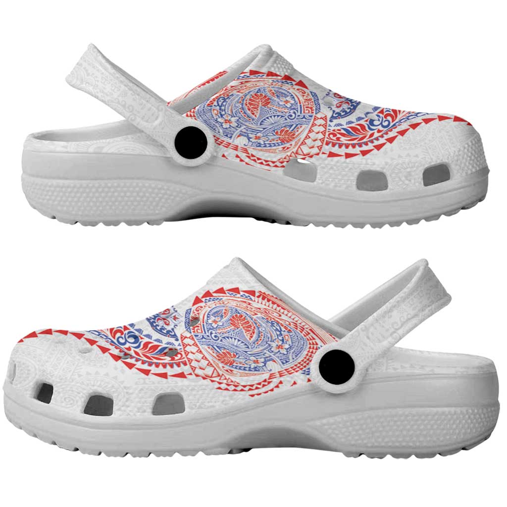 Hawaiian Kakau Tribal Sea Animals Tattoos Clogs Shoes Hawaii Flag Color Inspired