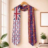 Hawaiian Lei Graduation Stole National Flag Striped Style LT03 One Size Multicolor - Polynesian Pride