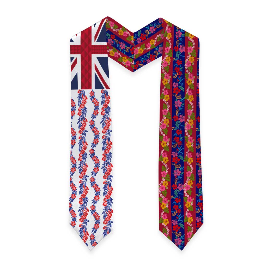Hawaiian Lei Graduation Stole National Flag Striped Style LT03 - Polynesian Pride