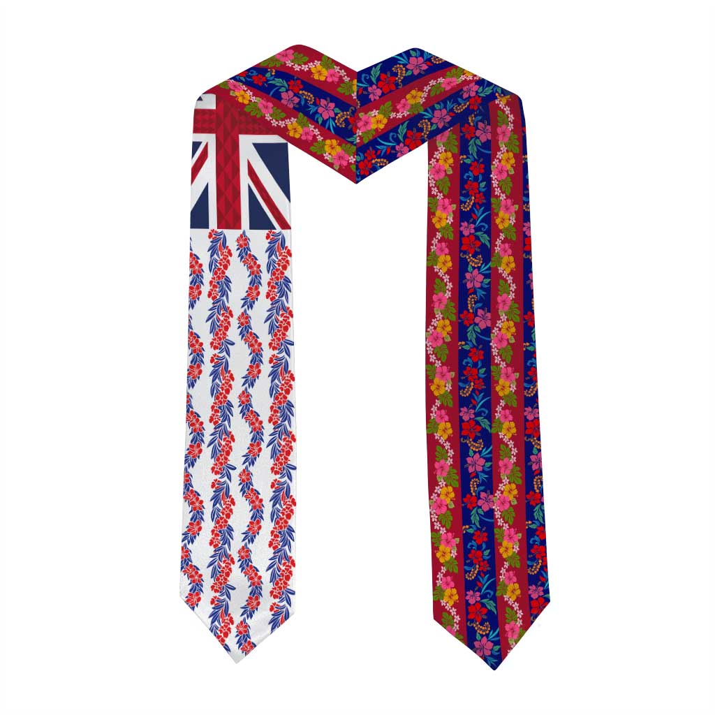 Hawaiian Lei Graduation Stole National Flag Striped Style LT03 - Polynesian Pride