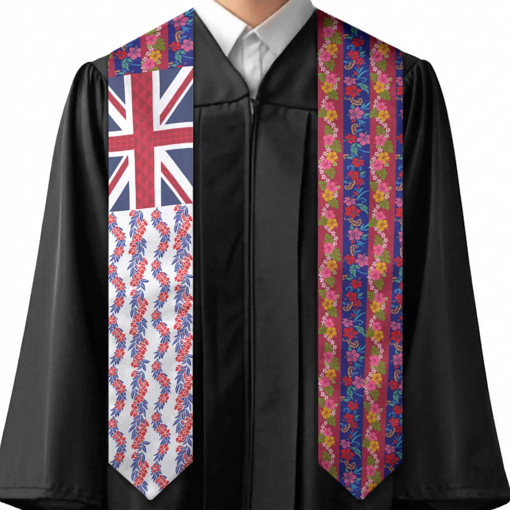 Hawaiian Lei Graduation Stole National Flag Striped Style LT03 - Polynesian Pride