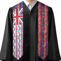 Hawaiian Lei Graduation Stole National Flag Striped Style LT03 - Polynesian Pride