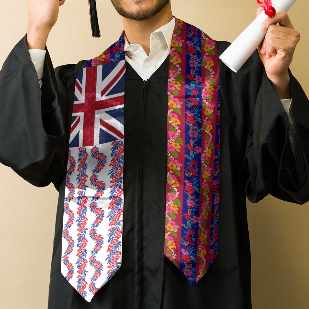 Hawaiian Lei Graduation Stole National Flag Striped Style LT03 - Polynesian Pride