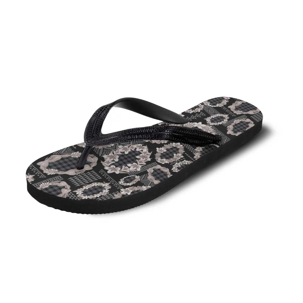 Hawaiian Leis Flip Flops Kakau Tattoos and Palaka Pastel Grayscale