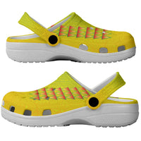 Hawaiian Mango Clogs Shoes Polynesian Art Pattern and Kakau Tattoo