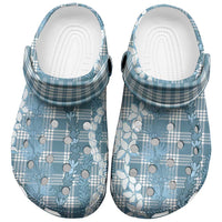 Hawaiian Ohia Lehua Lei Clogs Shoes Plaid Palaka Uliuli Omaomao Pattern - Polynesian Pride