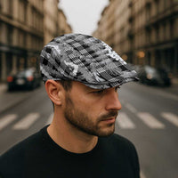 Hawaiian Ohia Lehua Lei Jeff Hat Plaid Palaka Eleele Pattern - Polynesian Pride