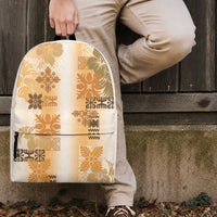 Hawaiian Quilt Backpack Vintage Pattern Brown LT05 - Polynesian Pride
