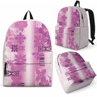 Hawaiian Quilt Backpack Vintage Pattern Pink LT05 - Polynesian Pride