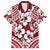 Polynesian Hibiscus Matching Hawaiian Shirt and Dress Fiji Patterns Red LT6