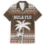 Fiji Hawaiian Shirt Custom Bula Fiji Masi Brown Patterns LT9