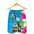 Hawaiian Tropical Flower Honu Shorts for Men Under The Blue Water - Polynesian Pride