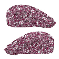 Hibiscus Bloom Island Tribal Waves Jeff Hat Pink Polynesian Pattern LT01 - Polynesian Pride