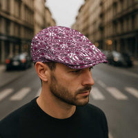 Hibiscus Bloom Island Tribal Waves Jeff Hat Pink Polynesian Pattern LT01 - Polynesian Pride