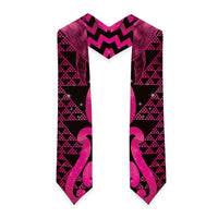 Humpback Whale Matariki New Zealand Graduation Stole NZ Maori Paikea Poutama Luxury Pink