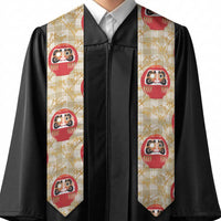 Japanese Daruma Doll Graduation Stole Palaka With Seamless Bamboo Pattern LT14 - Polynesian Pride
