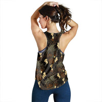Javanese Batik Semen Women Racerback Tank Indonesian Traditional Pattern