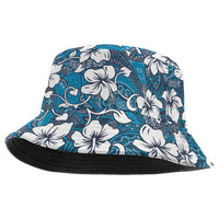 Karakarawa Bula Fiji Bucket Hat Fijian Tapa Seamless Hibiscus - Polynesian Pride
