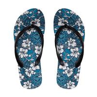 Karakarawa Bula Fiji Flip Flops Fijian Tapa Seamless Hibiscus - Polynesian Pride